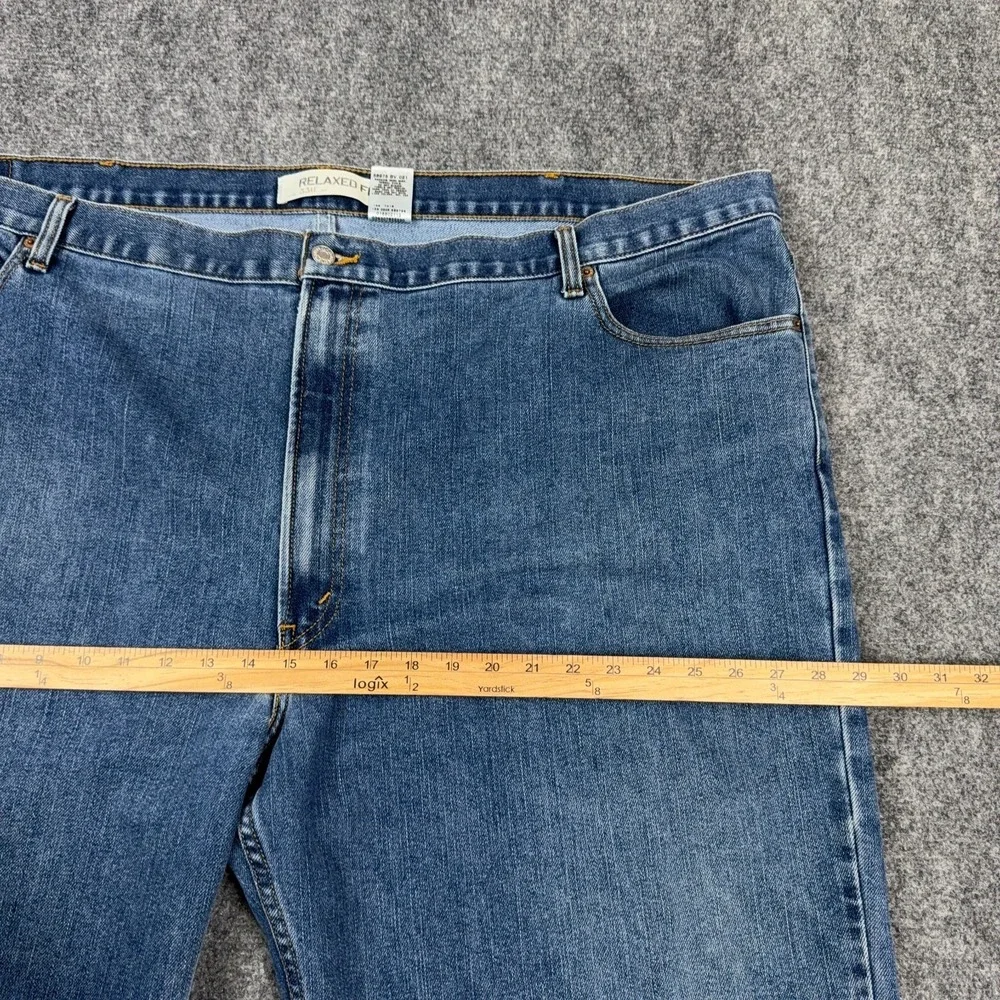 Vintage Levis 550 Relaxed Fit Jeans Mens 52x27 Blue Denim‎ Tapered Leg Hemmed